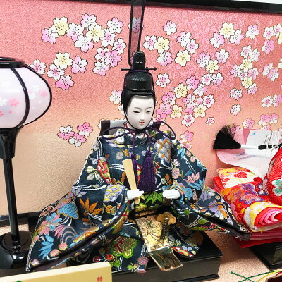 雛人形ひな人形コンパクト小さい雛平飾り親王飾り名前旗付【2018年度新作】