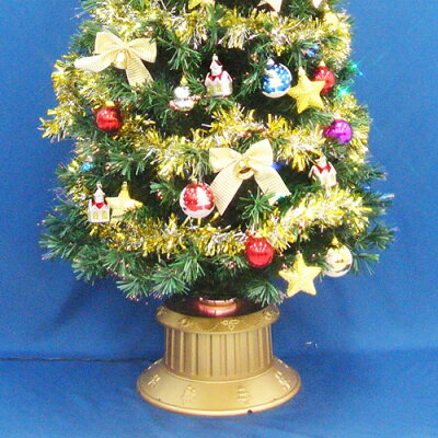 クリスマスツリー90cmチェンジングパールファイバーツリーセット(チェンジングスターLED付き)