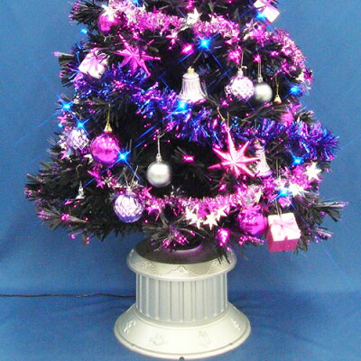 クリスマスツリー90cmチェンジングパールファイバーツリーセット(チェンジングスターLED付き)