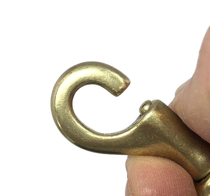 楽天市場】真鍮製 鉄砲ナスカン〈6サイズ・日本製・耐荷重122kgf〉普通