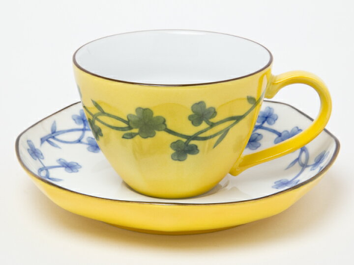 楽天市場】たち吉 黄地草文 ティーカップ＆ソーサー5客揃 cup-15お茶の  
