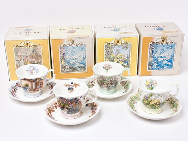 楽天市場】ロイヤルドルトン ブランベリーヘッジ（春夏秋冬）カップ 