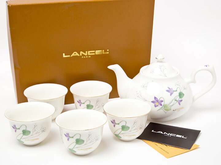楽天市場】ランセル LANCEL 花柄ティーセット（急須1個＋湯呑5客 