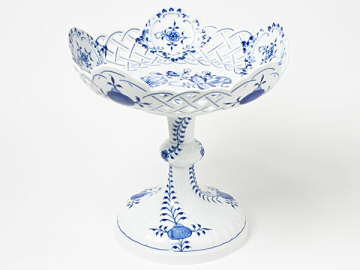 楽天市場】 マイセン/Meissen コンポート（ブルーオニオン 透かし彫り 
