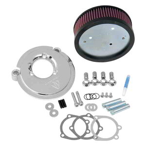  Big Sucker?GAtB^[LbǵAOEMJo[󂯓܂ AlX Big Sucker? Air Filter Kit - Chrome - Stage I 18-825 DRAG 10100891