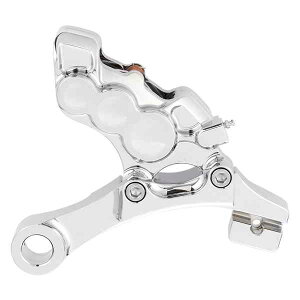  Ness Tech Six-PistonfBt@V{ALp[ AlX 6-Piston Caliper - Rear - Chrome - 11.8 02-302 DRAG 17010618
