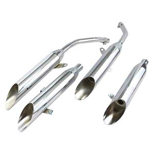  XbVJbgXbvI}t[ Ru Chrome Slashcut Mufflers 1164SC DRAG BLV1164SC