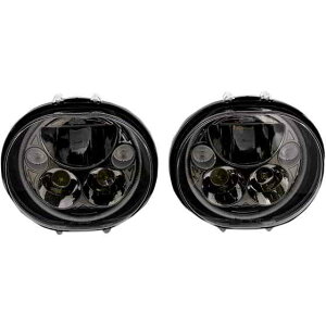 ��� LED�w�b�h���C�g - 5-3/4�C���` - �u���b�N - �y�A �J�X�^���_�C�i�~�N�X LED Headlight - 5-3/4 - Black CDTB-575OV-B DRAG 20011260