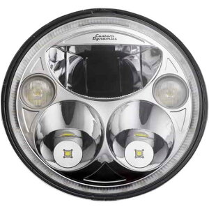  7 Trubeam wbhv JX^ _Ci~NX 7 TruBEAM Headlamp - Chrome - Chief CDTB-7-I-C DRAG 20011573