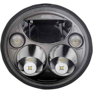 ��� 7�C���` TruBEAMR �w�b�h�����v - �u���b�N - Chieftain �J�X�^���_�C�i�~�N�X 7 TruBEAMR Headlamp - Black - Chieftain CDTB-7-IF-B DRAG 20011574