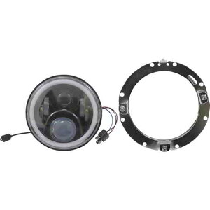 ��� 7�C���`�w�b�h�����v - ���t�������O�t�� - �u���b�N �J�X�^���_�C�i�~�N�X ProGLOW? 7 Headlamp - with Mounting Ring - Black PG-7-13-B DRAG 20012423