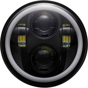 ��� 5.75�C���` �w�b�h�����v - ���t�������O�t�� - �u���b�N �J�X�^���_�C�i�~�N�X ProGLOW? 5-3/4 Headlamp - with Mounting Ring - Black PG-575-B DRAG 20012481
