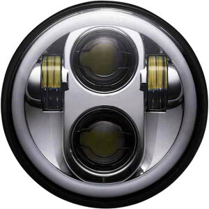  Proglow ́AFςn[Ńwbhv[h܂ JX^ _Ci~NX 5.75 Headlamp - with Mounting Ring - Chrome PG-575-C DRAG 20012482