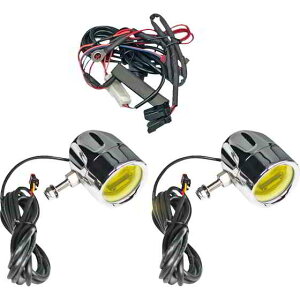  tHOv - N[ - CG[Y - jo[T JX^_Ci~NX Fog Light - Chrome - Yellow Lens - Universal PB-FOG-UNV-YC DRAG 20012585