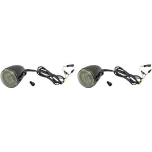  ProBEAMR ^[VOi - OXubN JX^_Ci~NX ProBEAMR Turn Signals - Gloss Black PB-IND-FTS-AW-B DRAG 20201741