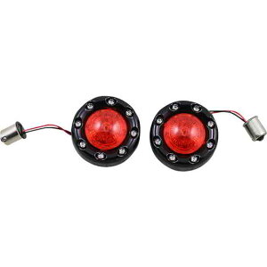  Probeam BulletRingz 1156A^[VOi JX^ _Ci~NX Bullet Turn Signal 1156 - Black - Red Lens PB-BR-RR 56-BR DRAG 20201935