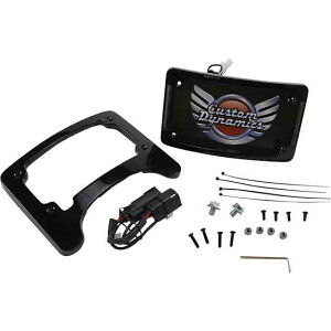  Tri RadiusƂ炳ꂽv[gt[^[MG~l[^[ JX^_Ci~NX License Plate Frame/Turn Signal Eliminator - Black TS-ELIM-06BCM-B DRAG 20301495