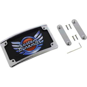  CVO RADIUS LEDio[v[gt[ JX^ _Ci~NX LED License Plate Frame - CVO - Chrome LPF-RAD-CVO-C DRAG 20301962