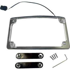  Ɩtaio[v[gt[ JX^_Ci~NX Lighted License Plate Frame - Chrome LPF-RAD-23CVO-C DRAG 20302349