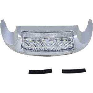  LEDtgtF_[`bv - zCgLED/NAY - N[ JX^_Ci~NX LED Front Fender Tip - White LED/Clear Lens - Chrome GEN-FT-WC DRAG 20401624