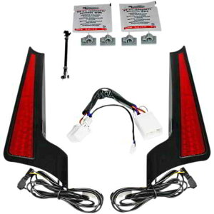 ��� �t�@�V�A LED ���C�g�p�l�� - �u���b�N/���b�h �J�X�^���_�C�i�~�N�X Fascia LED Light Panels - Black/Red CD-FASCIA-HD-RB DRAG 20402520