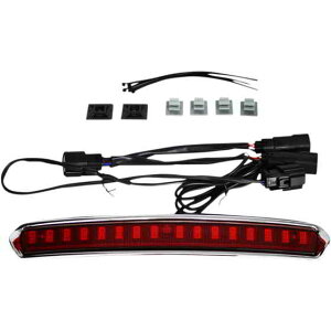 ��� �c�A�[�p�b�N ���b�h���C�g - �N���[��/���b�h �J�X�^���_�C�i�~�N�X Tour Pack Lid Light - Chrome/Red CD-TP-LID-CR DRAG 20402526