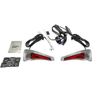  V[PV cA[pbN V[gobNXg LEDCg - N[/bh - FLH JX^_Ci~NX Sequential Tour Pak Seat Back Rest LED Lights - Chrome/Red - FLH CD-TPBR-14-RC DRAG 20402542