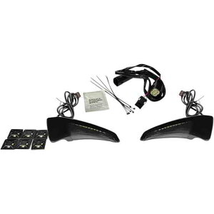  V[PVcA[PAKV[gobNXgLEDCg JX^ _Ci~NX Sequential Tour Pak Seat Back Rest LED Lights - Black/Smoke - CVO CD-TPBR-14BCMSB DRAG 20402543