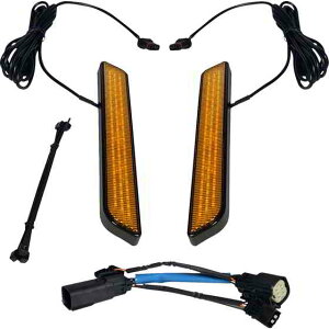 LEDtH[NCg - Ao[ - ubN JX^_Ci~NX LED Fork Light - Amber - Black CD-FORK-SS6-AB DRAG 20402655