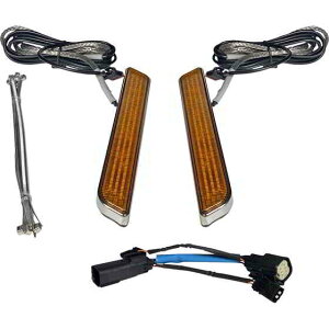 LEDtH[NCg - Ao[ - N[ JX^_Ci~NX LED Fork Light - Amber - Chrome CD-FORK-SS6-AC DRAG 20402656