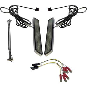  jo[TLEDtgtH[NCg JX^ _Ci~NX LED Fork Light - Smoke - Chrome CD-FORK-UNV-SC DRAG 20402666