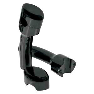  1 nho[̃CU[ LA `bp[Y Risers - Smooth - Pullback - 5-1/2 - Black LA-7402-05B DRAG 06020489