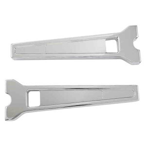  ptH[}XCU[ LA `bp[Y Risers - Straight - 10 - Chrome LA-7470-10C DRAG 06021409