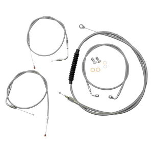  nho[P[u/u[LNb`C/C[LbgƃR|[lg LA `bp[Y Handlebar Cable/Brake Line Kit - Stock Ape Hanger Handlebars - Stainless Steel LA-8100KT-00 DRAG 06100338