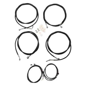 ��� �P�[�u���L�b�g - �~�j�n���h���o�[ - �u���b�N LA �`���b�p�[�Y Cable Kit - Mini Handlebars - Black LA-8054KT3-08B DRAG 06620556