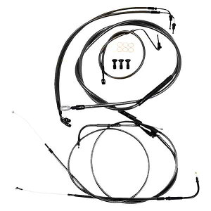  X^_[h ~bhiCg uCfbh nho[ P[u/u[L C Lbg - ~j GCv nK[ LA `bp[Y Handlebar Cable/Brake Line Kit - Quick Connect - Mini Ape Hangers - Mi