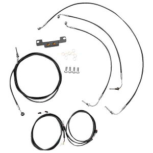 ��� �P�[�u���L�b�g - �X�g�b�N�n���h���o�[ - ABS - �u���b�N LA �`���b�p�[�Y Cable Kit - Stock Handlebars - ABS - Black LA-8056KT3-08B DRAG 06620907