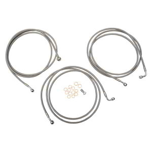  nho[P[u/u[LNb`C/C[LbgƃR|[lg LA `bp[Y Brake Lines - 18 - 20 Ape Hanger Handlebars - Stainless Steel LA-8052B19 DRAG 17413909
