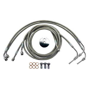 nho[P[u/u[LNb`C/C[LbgƃR|[lg LA `bp[Y Brake Lines - 18 - 20 Ape Hanger Handlebars - Stainless Steel LA-8050B19 DRAG 17413933