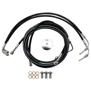 ��� �u���[�L���C�� - �~�j�G�C�v�n���K�[�n���h���o�[ - �u���b�N LA �`���b�p�[�Y Brake Line - Mini Ape Hanger Handlebars - Black LA-8051B08B DRAG 17413940