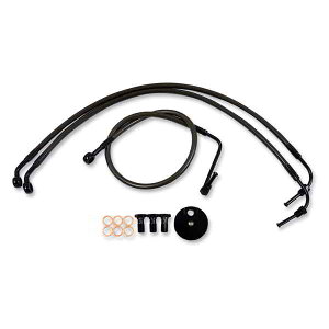  u[LC - 12C` - 14C` GCvnK[nho[ - ~bhiCg LA `bp[Y Brake Lines - 12 - 14 Ape Hanger Handlebars - Midnight LA-8005B13M DRAG 17414358
