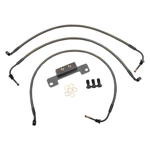  u[LC - 12C` - 14C` GCvnK[nho[ - ~bhiCg LA `bp[Y Brake Lines - 12 - 14 Ape Hanger Handlebars - Midnight LA-8011B13M DRAG 17414401