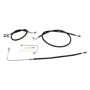  nho[P[u/u[LNb`C/C[LbgƃR|[lg LA `bp[Y Brake Line - 12 - 14 Ape Hanger Handlebars - Black LA-8151B13B DRAG 17414626