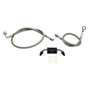 u[LC - 12C` - 14C` GCvnK[nho[ - XeXX`[ LA `bp[Y Brake Lines - 12 - 14 Ape Hanger Handlebars - Stainless Steel LA-8321B13 DRAG 17414649