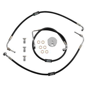  nho[P[u/u[LNb`C/C[LbgƃR|[lg LA `bp[Y Brake Line - 12 - 14 Ape Hanger Handlebars - Black LA-8230B13B DRAG 17415101