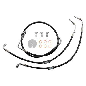  nho[P[u/u[LNb`C/C[LbgƃR|[lg LA `bp[Y Brake Line - 18 - 20 Ape Hanger Handlebars - Black LA-8230B19B DRAG 17415107