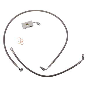  u[LC - 12C` - 14C` GCvnK[nho[ - XeXX`[ LA `bp[Y Brake Lines - 12 - 14 Ape Hanger Handlebars - Stainless Steel LA-8152B13 DRAG 17415488