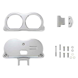  Q[W}Eg - fA - N[ - FLT LA `bp[Y Gauge Mount - Dual - Chrome - FLT LA-7397-03C DRAG 22010254