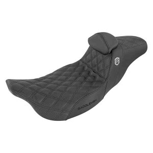  vV[YSDCptH[}XObvV[g Th} Pro Series SDC Performance Seat - w/ Backrest - Lattice Stitch/Lumbar Gripper - FL '08-'23 SC80807DBRT DRAG 08011256