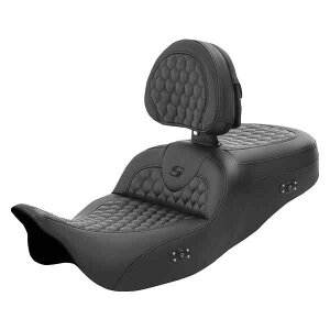  njJ [h\t@? V[g Th} RoadSofa? Seat - Honeycomb - with Backrest - Heated - FL '08-'23 808-07B-189BRHC DRAG 08011556